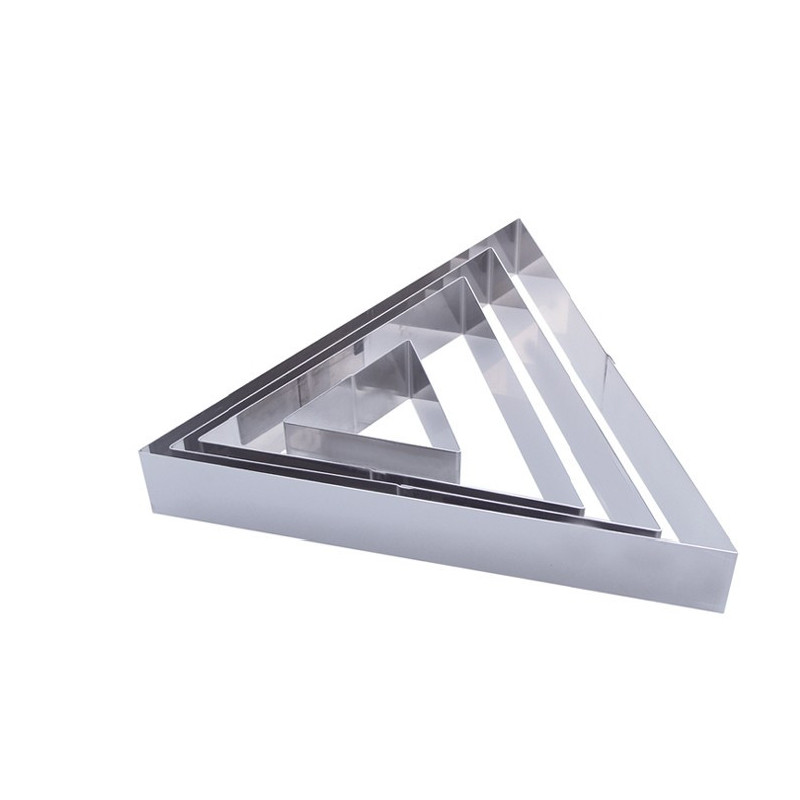 CERCLE A ENTREMET 25 CM DE BUYER INOX TRIANGLE 