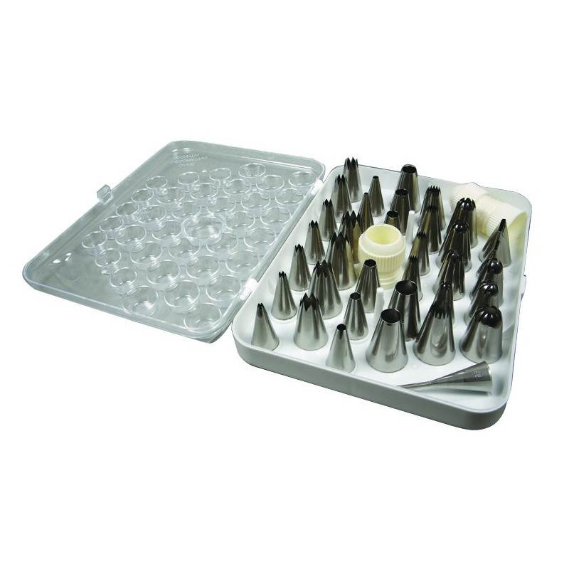 COFFRETS 35 DOUILLES DE BUYER INOX+ADAPTATEURS