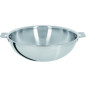 WOK 24 CM CASTELINE AMOVIBLE INOX