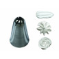 DOUILLE A ROSE INOX  8 DENTS