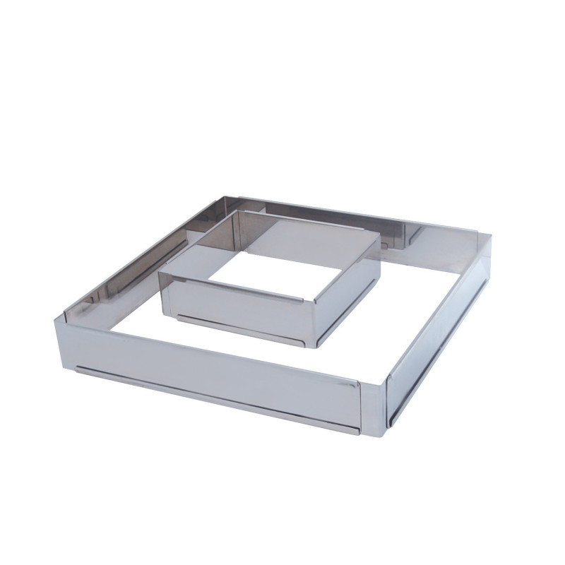 CADRE INOX EXTENSIBLE  DE BUYER 20x20x5 IDEAL 40X30  ( (JUSQUE 37X37X5)