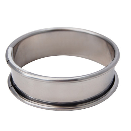 CERCLE A TARTE DE BUYER INOX BORD ROULE 10 CM