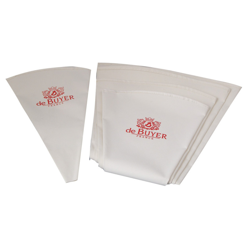 LOT DE 5 POCHES PATISSIERES NYLON DE BUYER  30-35-40-45 ET 50CM