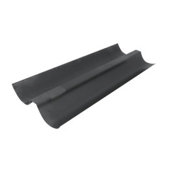 GOUTTIERE A TUILES/PAIN 35X14CM EN TOLE BLEUE EP. 0.6MM