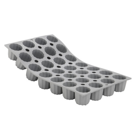 ELASTOMOULE MINI CANELE BORDELAIS 1/4 PR PLAQUE 30X20