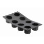 MOULFLEX NOIR DE BUYER - PLAQUE DE 8 CANNELES GRAND MODELE