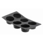 MOULFLEX NOIR DE BUYER - PLAQUE DE 6  MUFFINS