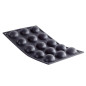 PLAQUE DE 15 DEMI SPHERE 4CM MOULFLEX NOIR DE BUYER -