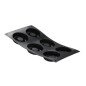 MOULFLEX NOIR DE BUYER -PLAQUE 6 SAVARINS ROND