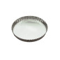 TOURTIERE RONDE 22 CM CANNELEE FER BLANC GOBEL 