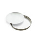 TOURTIERE RONDE 28 CM CANNELEE FER BLANC HAUTE GOBEL