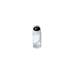 SALIERE EN ACIER BRILLANT ET CRISTAL ALESSI