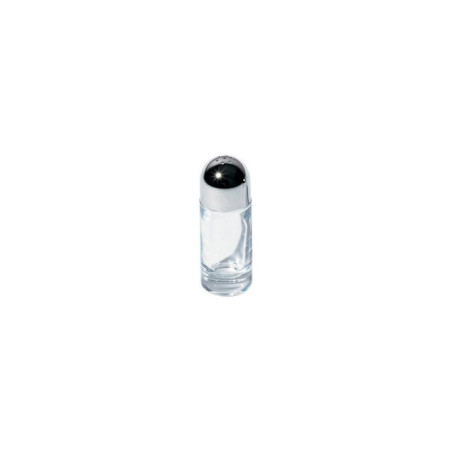SALIERE EN ACIER BRILLANT ET CRISTAL ALESSI