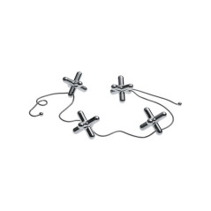 DESSOUS DE PLAT -TRIPOD- A PIECES MOBILES EN ZAMAC CHROME ALESSI