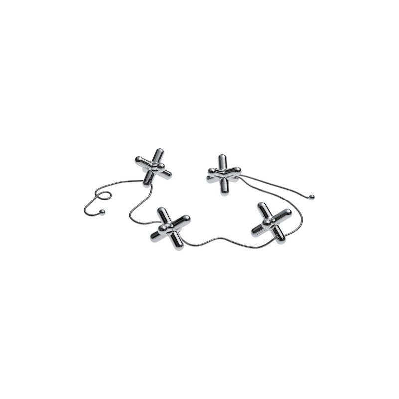 DESSOUS DE PLAT -TRIPOD- A PIECES MOBILES EN ZAMAC CHROME ALESSI DESSOUS DE PLAT -TRIPOD- A PIECES MOBILES EN ZAMAC CHROME ALESSI