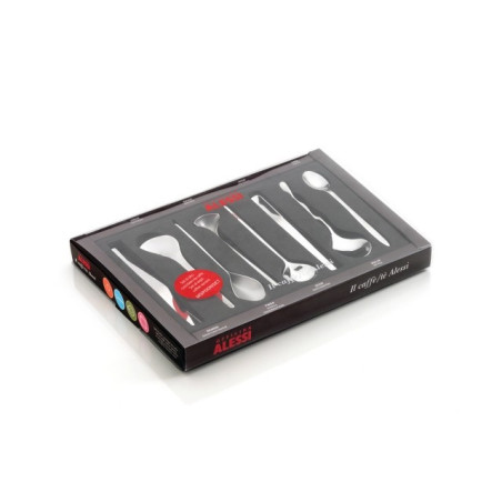 SET 8 CUILLERS CAFE -IL CAFFE/TE ALESSI- 