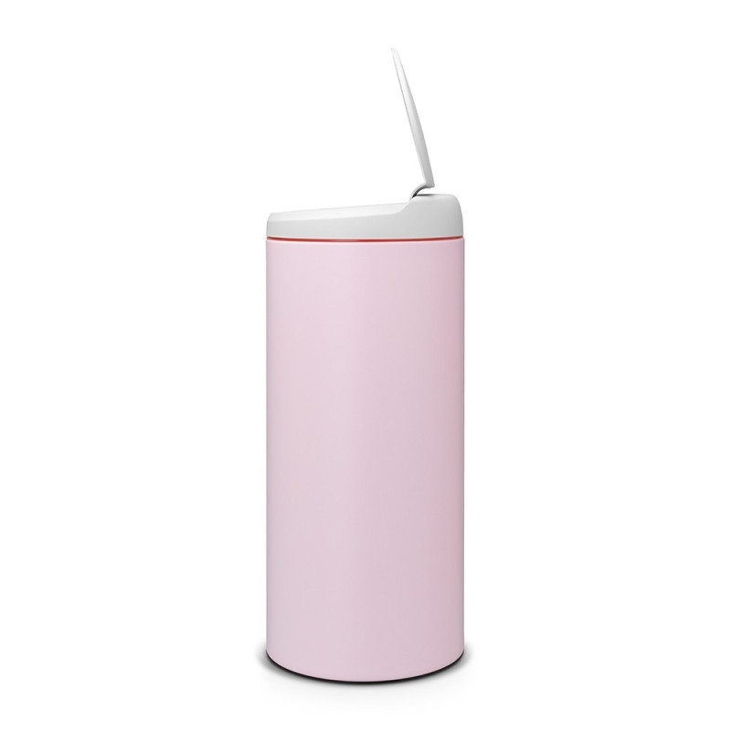 FLIPBIN 30 LITRES MINERAL PINK AVEC COUVERCLE PLASTIQUE LIGHT GREY