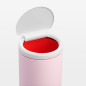 FLIPBIN 30 LITRES MINERAL PINK AVEC COUVERCLE PLASTIQUE LIGHT GREY