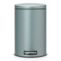 PEDAL BIN SILENT 12 LITRES METALLIC MINT AVEC SEAU INTERIEUR PLASTIQUE BRABANTIA