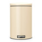 PEDAL BIN SILENT 20 LITRES ALMOND AVEC SEAU INTERIEUR PLASTIQUE BRABANTIA