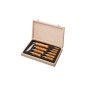 COFFRET COLLECTION 10 COUTEAUX CARBONE BOIS OPINEL