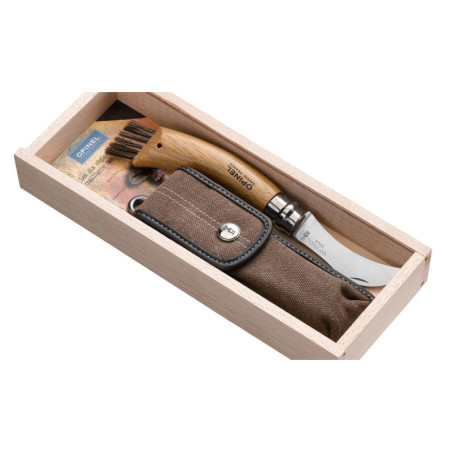 PLUMIER COUTEAU CHAMPIGNON N°8 EN CHENE + ETUI OPINEL
