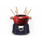 SERVICE A FONDUE POIGNEES BOIS LE CREUSET