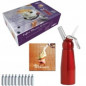 COFFRET MOUSSE & CREME SYPHON ROUGE MASTRAD