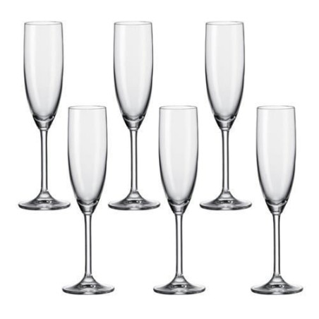 COFFRET 6 COUPES A CHAMPAGNE LEONARDO