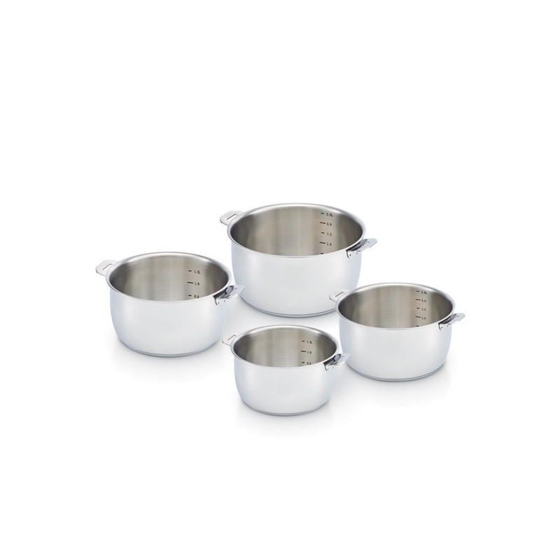 SERIE DE 4 CASSEROLES 14/20 CM SANS MANCHE