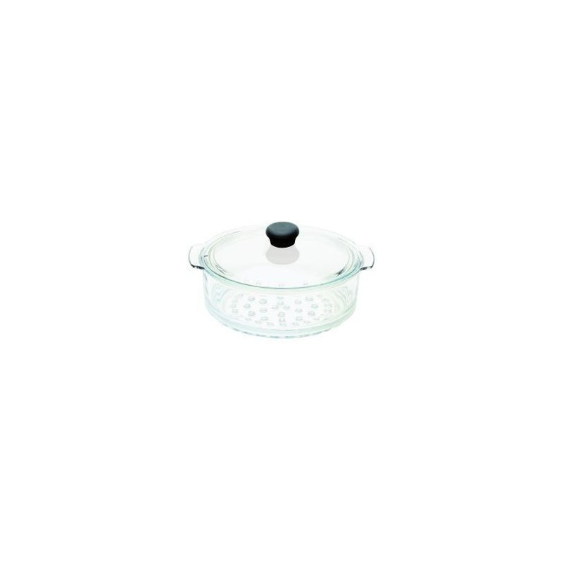  ELEMENT CUIT VAPEUR VERRE 24 CM COOKWAY TWO  COUVERCLE COOKWAY AMOVIBLE CRISTEL