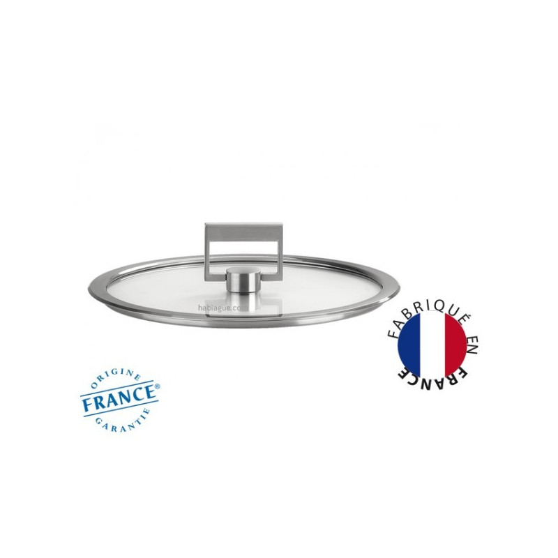 COUVERCLE CRISTEL 18 CM STRATE FIXE BOUTON RABATTABLE