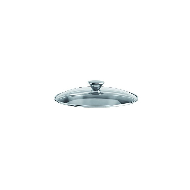 COUVERCLE CRISTEL 26 CM EN VERRE TREMPE - BOUTON INOX COOKWAY MASTER 