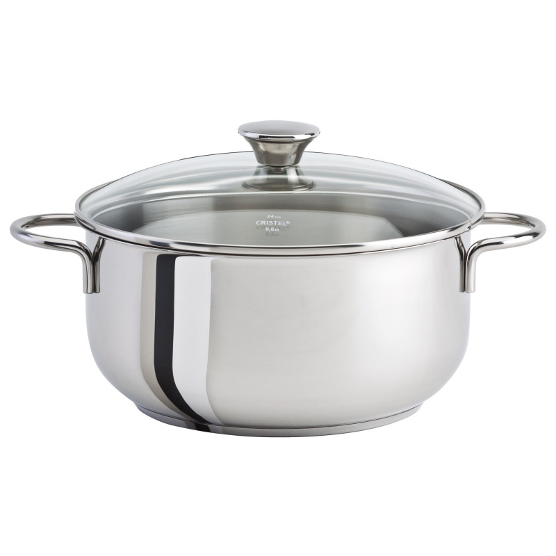 FAITOUT 26 CM COOKWAY MASTER INOX -  INDUCTION + COUVERCLE VERRE