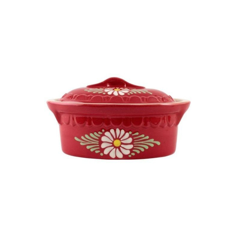 TERRINE OVALE 5.3L BEACKEOFFE ROUGE CERISE "MARGUERITE" 