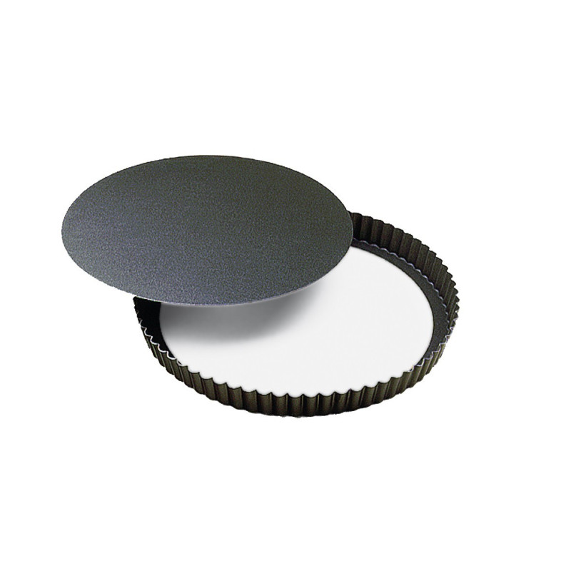 MOULE TARTE 26 CM CANNELEE FOND MOBILE ANTI-ADHERENT GOBEL