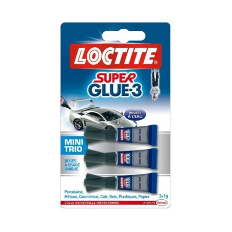 SUPERGLUE 3X1G POWER FLEX MINI GEL LOCTITE