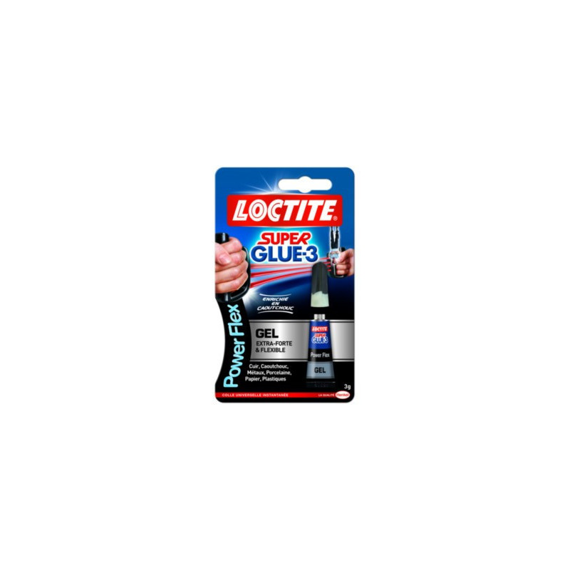 SUPERGLUE 3 POWER FLEX GEL TRANSPARENT 3G LOCTITE SUPERGLUE 3 POWER FLEX GEL TRANSPARENT 3G LOCTITE