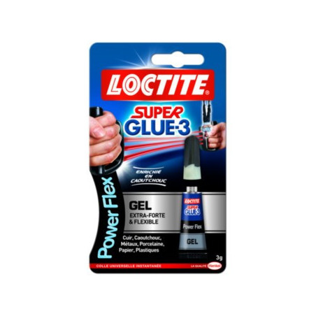 SUPERGLUE 3 POWER FLEX GEL TRANSPARENT 3G LOCTITE