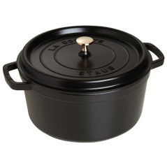 COCOTTE RONDE 18 CM NOIR MAT