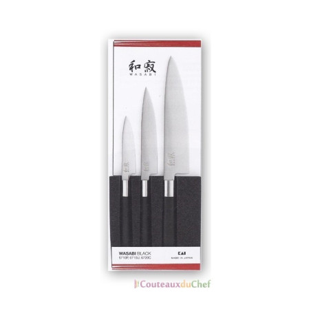 Set 3 couteaux du chef Kaï Wasabi