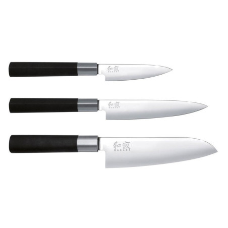 Set 3 Couteaux Kaï Wasabi