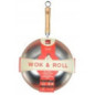 Wok en tôle avec fond arrondi chevalier Wok en tôle avec fond arrondi chevalier