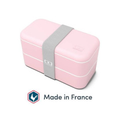BOITE ALIMENTAIRE MB ORIGINAL ROSE/BLANC MONBENTO