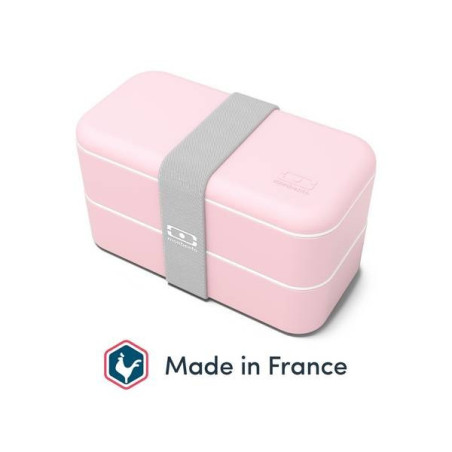 BOITE ALIMENTAIRE MB ORIGINAL ROSE/BLANC MONBENTO