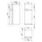 Réfrigérateur Combiné années 50 Hauteur 172 cm Smeg Réfrigérateur Combiné années 50 Hauteur 172 cm Smeg