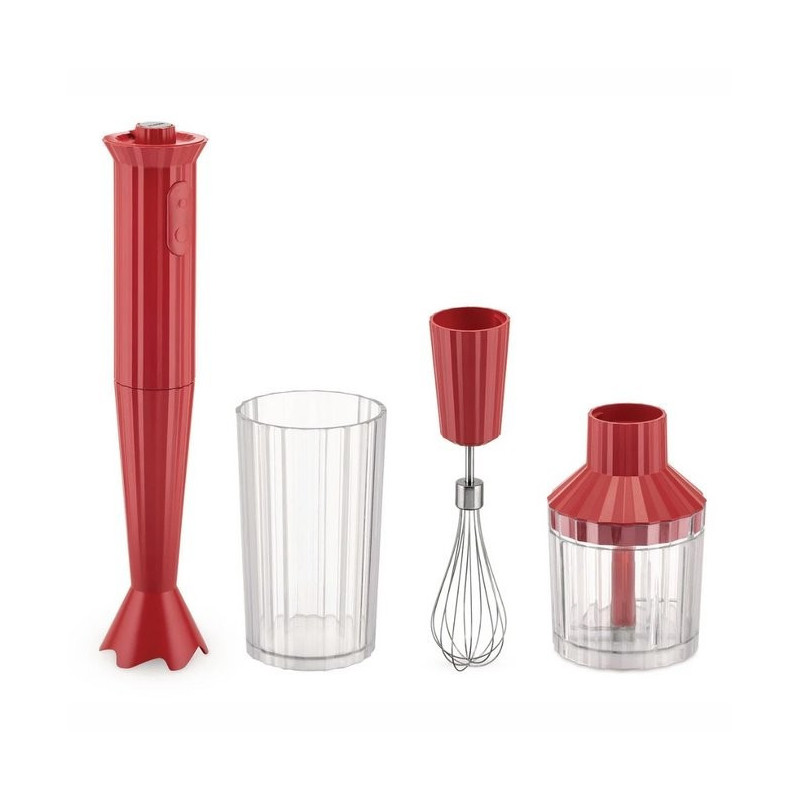 Pack Mixeur plongeur Plissé Rouge