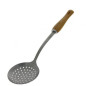 Ecumoire Inox patiné manche bois