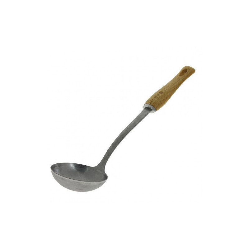 Louche Inox Acier patiné manche bois