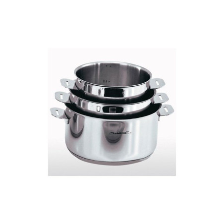 SERIE DE 3 CASSEROLES 16/20 CM + 1 MANCHE